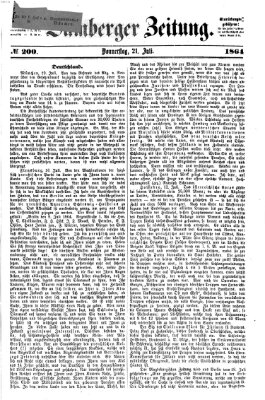 Bamberger Zeitung Donnerstag 21. Juli 1864