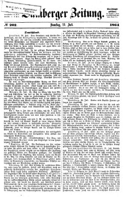 Bamberger Zeitung Samstag 23. Juli 1864