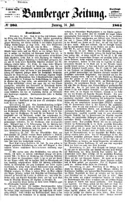 Bamberger Zeitung Sonntag 24. Juli 1864