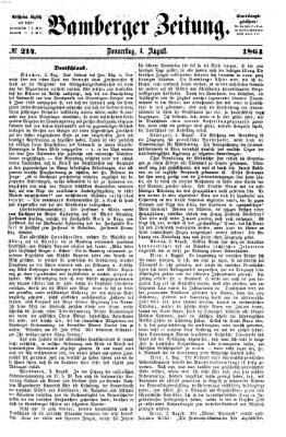 Bamberger Zeitung Donnerstag 4. August 1864