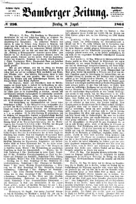 Bamberger Zeitung Dienstag 16. August 1864