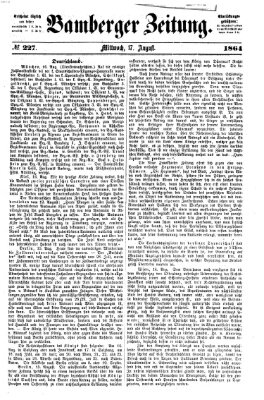 Bamberger Zeitung Mittwoch 17. August 1864