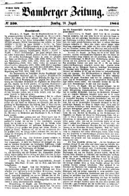 Bamberger Zeitung Samstag 20. August 1864