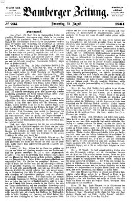 Bamberger Zeitung Donnerstag 25. August 1864