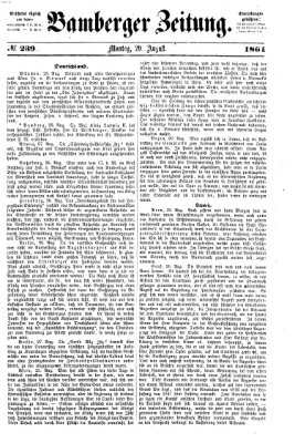 Bamberger Zeitung Montag 29. August 1864