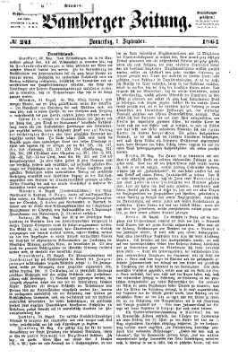 Bamberger Zeitung Donnerstag 1. September 1864