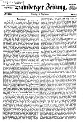 Bamberger Zeitung Samstag 3. September 1864