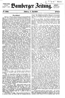 Bamberger Zeitung Sonntag 4. September 1864