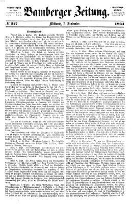 Bamberger Zeitung Mittwoch 7. September 1864