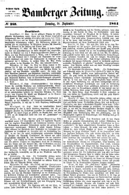 Bamberger Zeitung Sonntag 18. September 1864