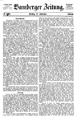 Bamberger Zeitung Dienstag 27. September 1864