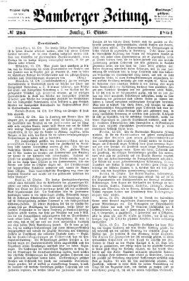 Bamberger Zeitung Samstag 15. Oktober 1864