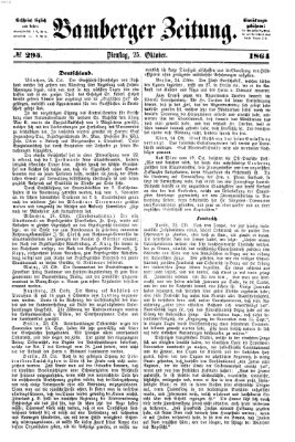 Bamberger Zeitung Dienstag 25. Oktober 1864