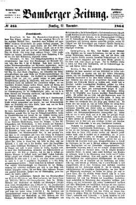 Bamberger Zeitung Samstag 12. November 1864