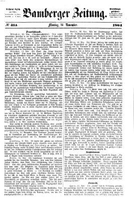 Bamberger Zeitung Montag 14. November 1864