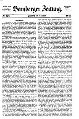 Bamberger Zeitung Mittwoch 23. November 1864