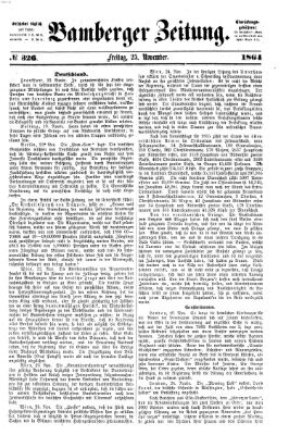 Bamberger Zeitung Freitag 25. November 1864