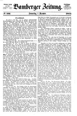 Bamberger Zeitung Donnerstag 1. Dezember 1864