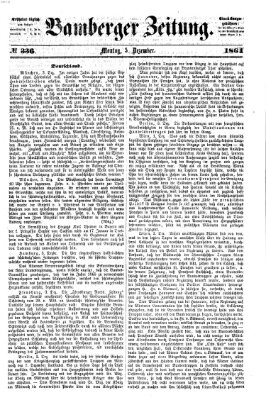 Bamberger Zeitung Montag 5. Dezember 1864