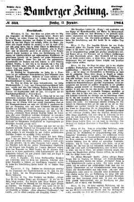 Bamberger Zeitung Dienstag 13. Dezember 1864