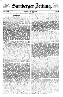 Bamberger Zeitung Sonntag 18. Dezember 1864