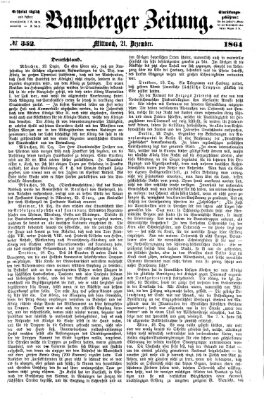 Bamberger Zeitung Mittwoch 21. Dezember 1864