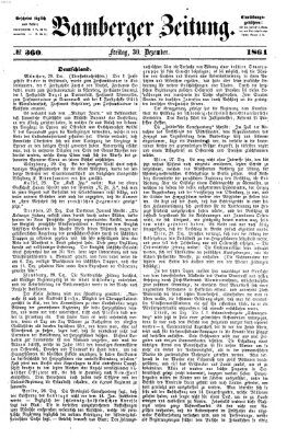 Bamberger Zeitung Freitag 30. Dezember 1864