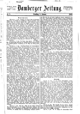 Bamberger Zeitung Dienstag 3. Januar 1865