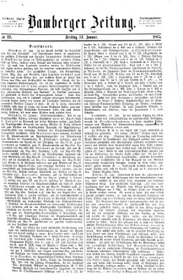 Bamberger Zeitung Freitag 13. Januar 1865