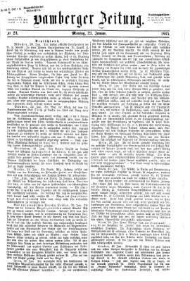 Bamberger Zeitung Montag 23. Januar 1865