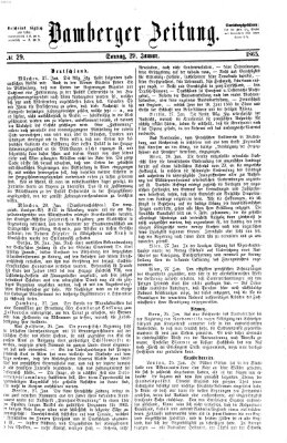 Bamberger Zeitung Sonntag 29. Januar 1865