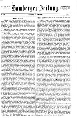 Bamberger Zeitung Dienstag 7. Februar 1865