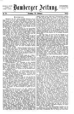 Bamberger Zeitung Samstag 25. Februar 1865