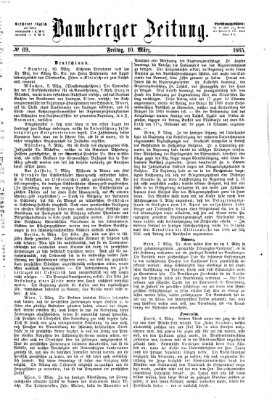 Bamberger Zeitung Freitag 10. März 1865