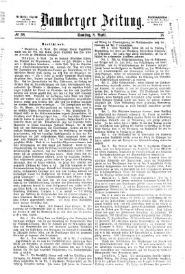 Bamberger Zeitung Samstag 8. April 1865