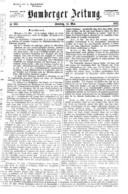 Bamberger Zeitung Sonntag 14. Mai 1865