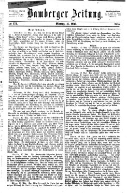 Bamberger Zeitung Montag 15. Mai 1865