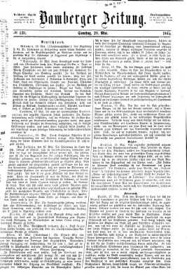 Bamberger Zeitung Samstag 20. Mai 1865