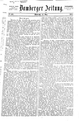 Bamberger Zeitung Mittwoch 24. Mai 1865