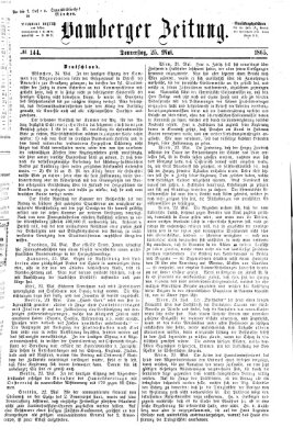 Bamberger Zeitung Donnerstag 25. Mai 1865