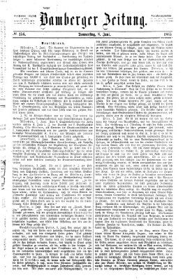 Bamberger Zeitung Donnerstag 8. Juni 1865