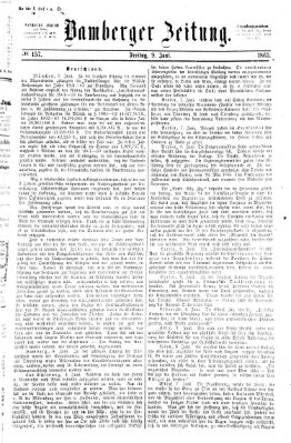 Bamberger Zeitung Freitag 9. Juni 1865