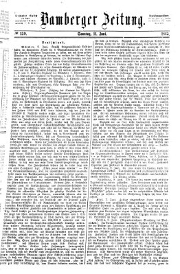 Bamberger Zeitung Sonntag 11. Juni 1865