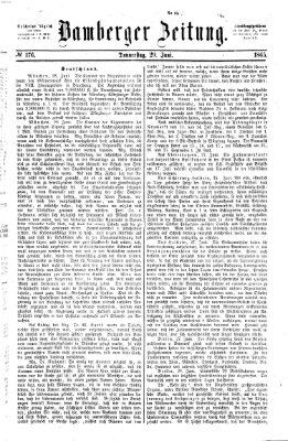 Bamberger Zeitung Donnerstag 29. Juni 1865