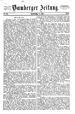 Bamberger Zeitung Donnerstag 6. Juli 1865