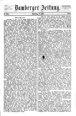 Bamberger Zeitung Samstag 8. Juli 1865