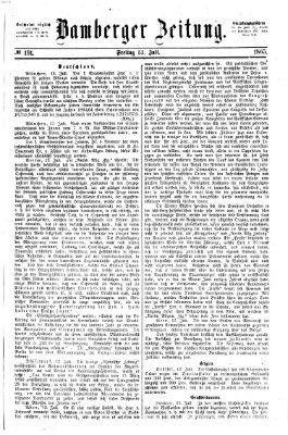 Bamberger Zeitung Freitag 14. Juli 1865