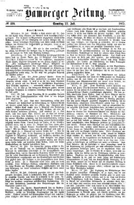 Bamberger Zeitung Samstag 22. Juli 1865