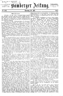 Bamberger Zeitung Sonntag 30. Juli 1865