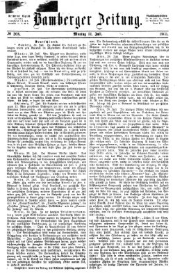 Bamberger Zeitung Montag 31. Juli 1865